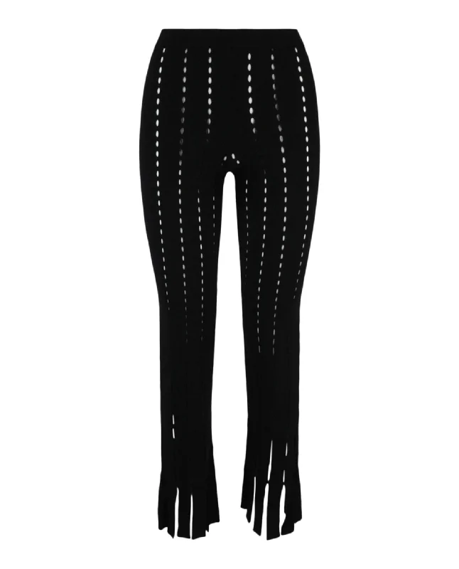 Hurry In Knitted Cutout Pants