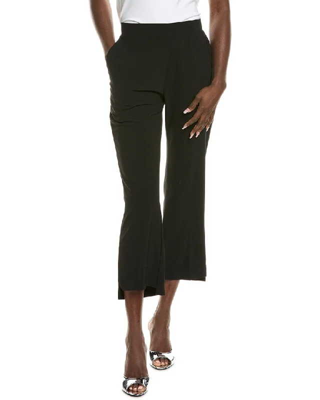 Inventory Reduction Gracia Solid Flare Leg Elastic Waist Pant