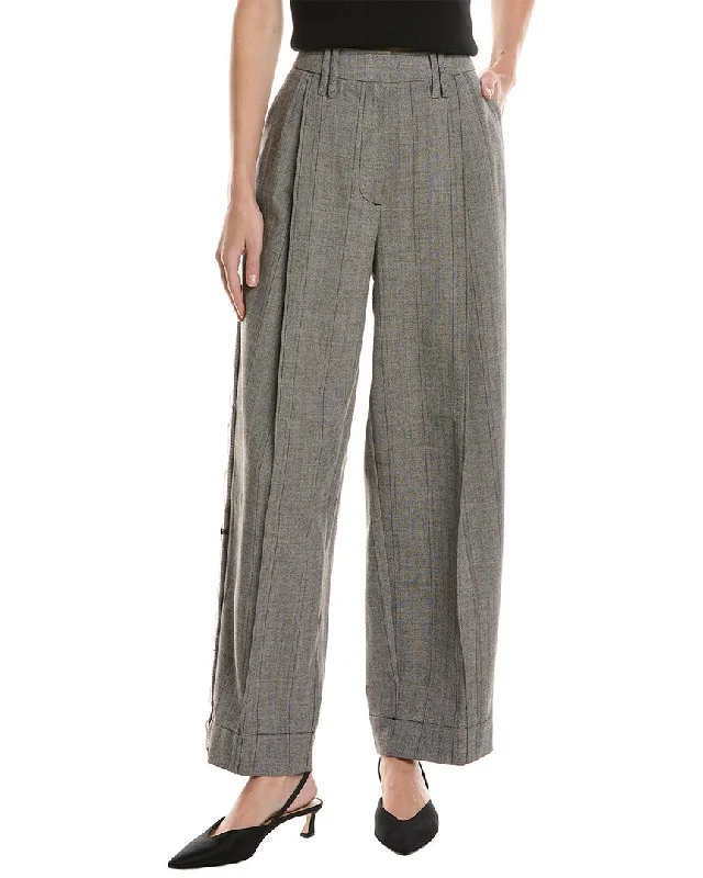 Overstock Clearance GANNI Relaxed Pleated Pant