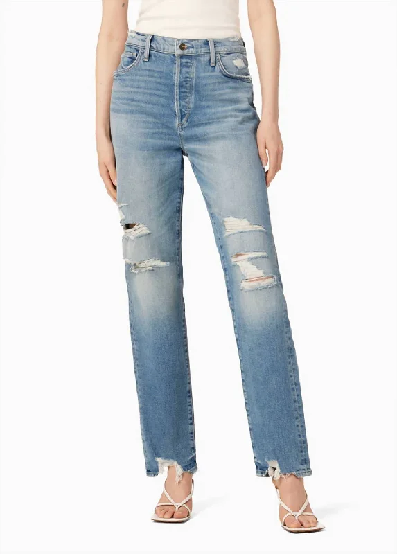 Seasonal Sale The 90S Niki Mid Rise Boyfriend Jean In Chances Destruct