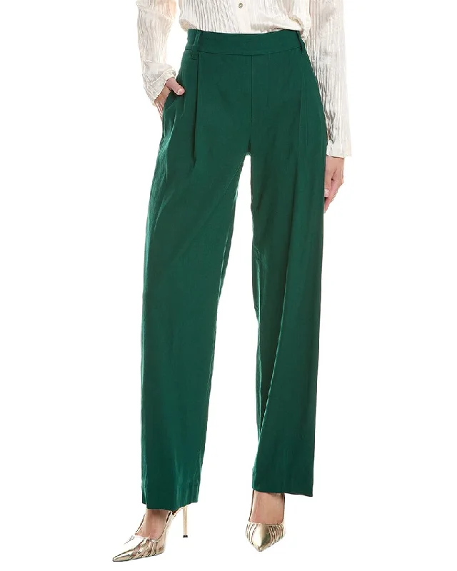 Sale Alert Vince Pleat Front Linen-Blend Pant