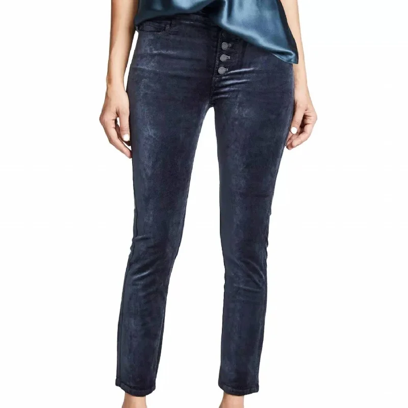 Crazy Savings Hoxton Ankle Peg Jean With Exposed Buttons In Midnight Slate