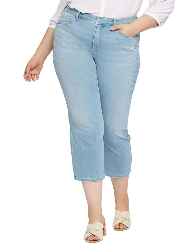 Shop and Save NYDJ Plus Piper Poetry Relaxed Crop Jean