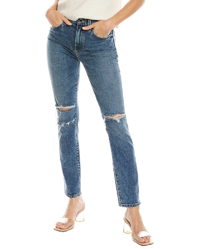Special Offer Le Jean Vivie Lina Wash Slim Stovepipe Jean
