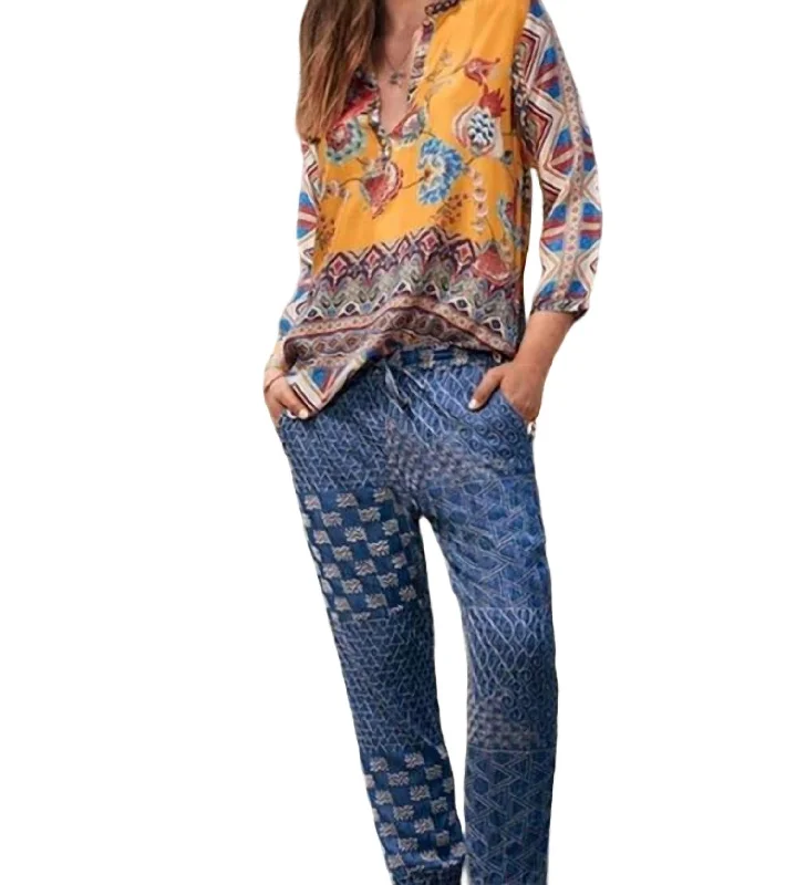 Can't Miss Cher Embroidered Pant In Denim