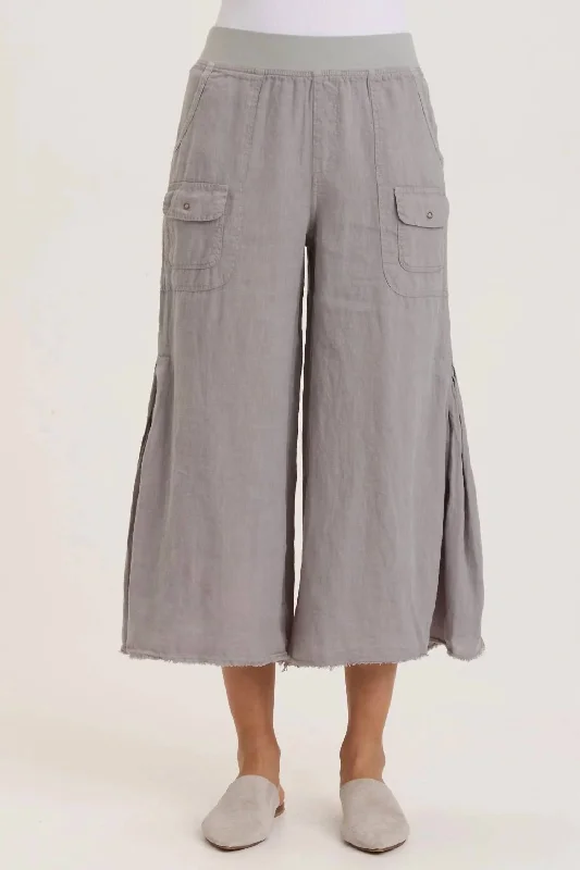 Seasonal Sale Contina Crop Pants In Lead Cast