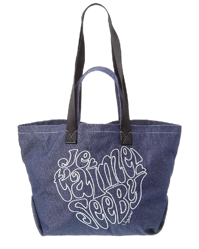 Shop and Save See by Chloé Je T'aime Denim Tote