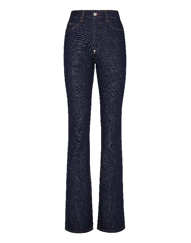 Weekend Bargains to Snag Denim Trousers Flare Fit Chains
