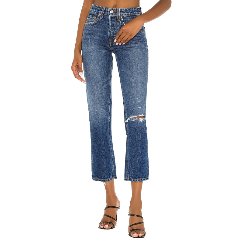 Early Bird Discount Karolina High Rise Straight Crop Jean In Midtown