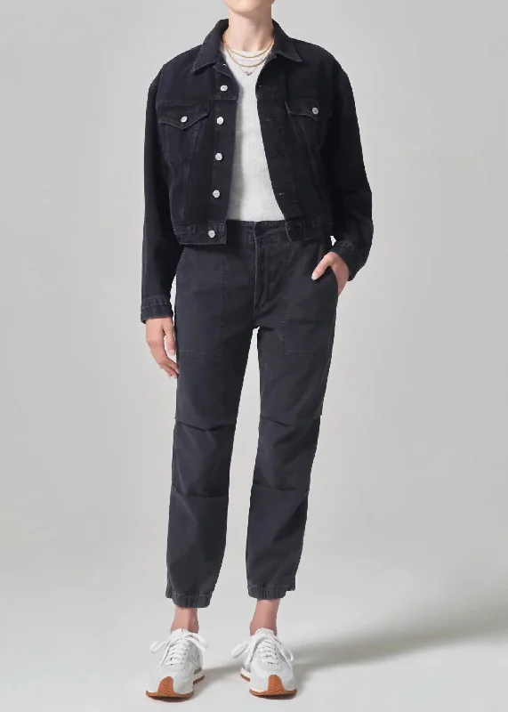 Price Drop Alert Agni Utility Trouser Pants In Washed Black