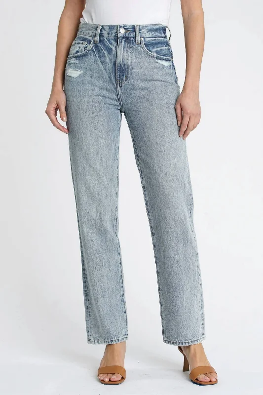 Weekend Specials to Love Cassie Super High Rise Straight Leg Jeans In Bowery