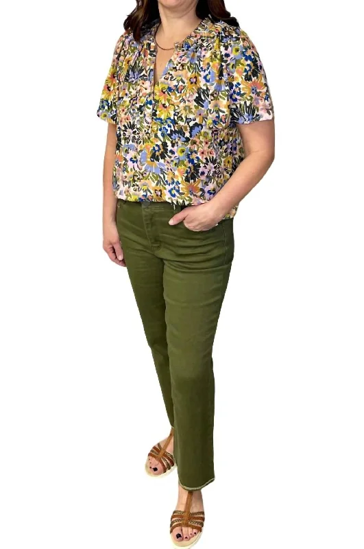 Special Savings Herb Itty Bitty Flare Crop Pants