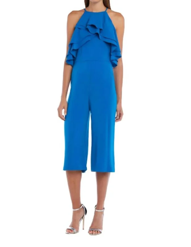 Big Savings Culotte Jumpsuit In Blue
