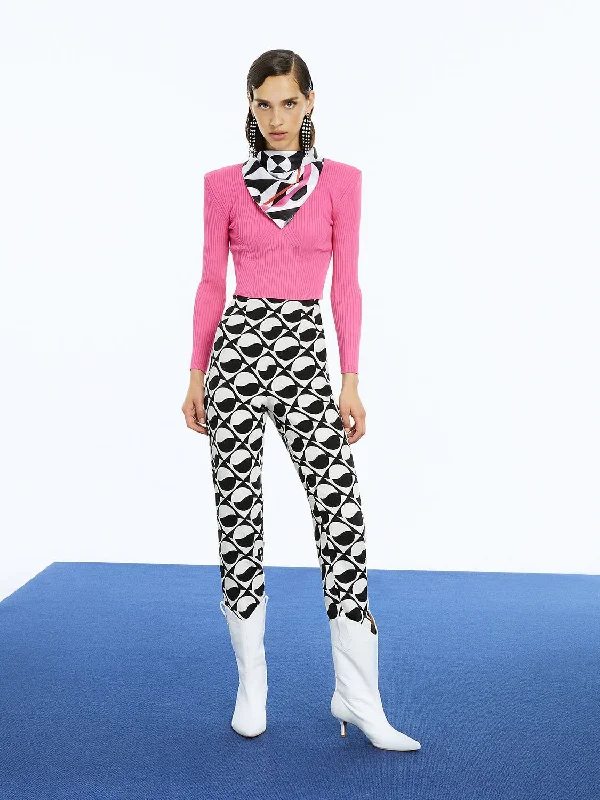 Price Meltdown Printed High-Waisted Pants