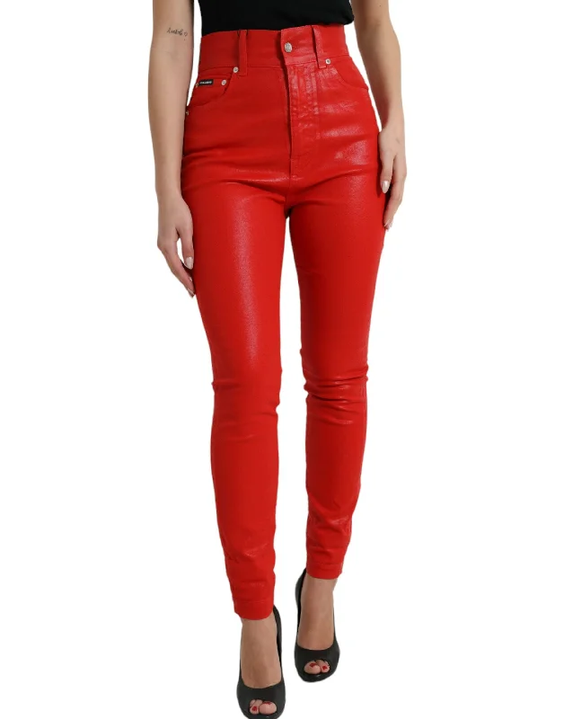 Hurry Up Dolce & Gabbana Elegant High-Waist Stretch blue in Women's