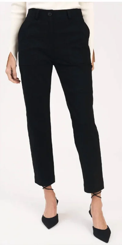 Extra Discount Therese Cropped Pants In Black