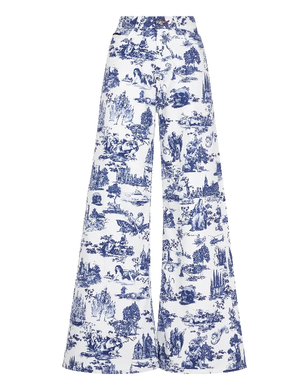 Super Bargain Denim Mykonos Fit Print En PLEIN air