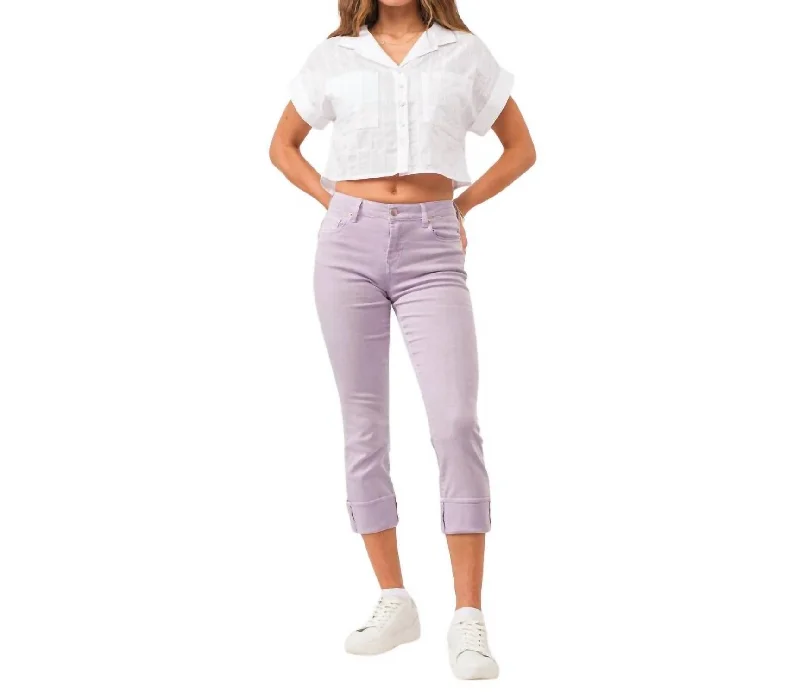 Reduced Rates Blaire High Rise Slim Straight Jean In Orchid Petal