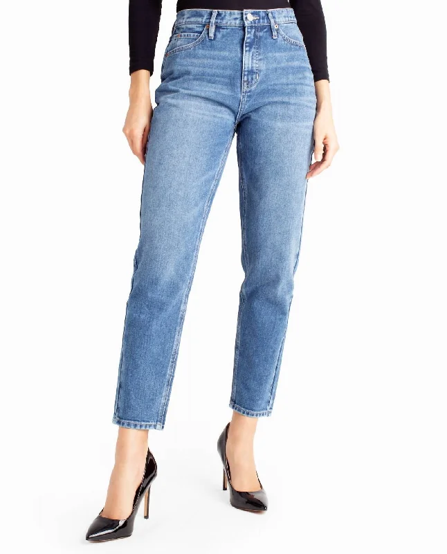 Mega Sale Sunnyside High Rise Taper Leg Jean In Dark Blue