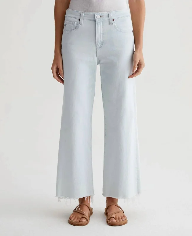 Price Slash Saige Wide Leg Crop Jean In Tide Pool