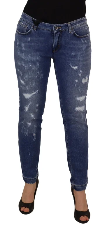 Take Action Dolce & Gabbana Chic Low Waist Skinny  Women's Jeans