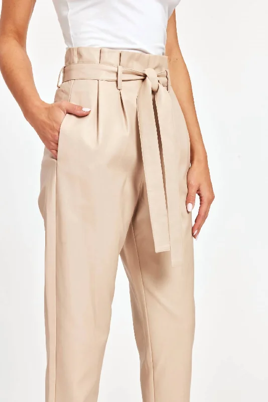 The Best Prices Uptown Paper Bag Pants In Oyster