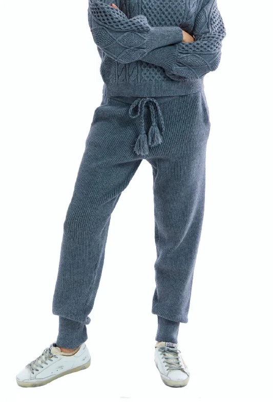 Blowout Deals Cozy Knit Pants In Grey