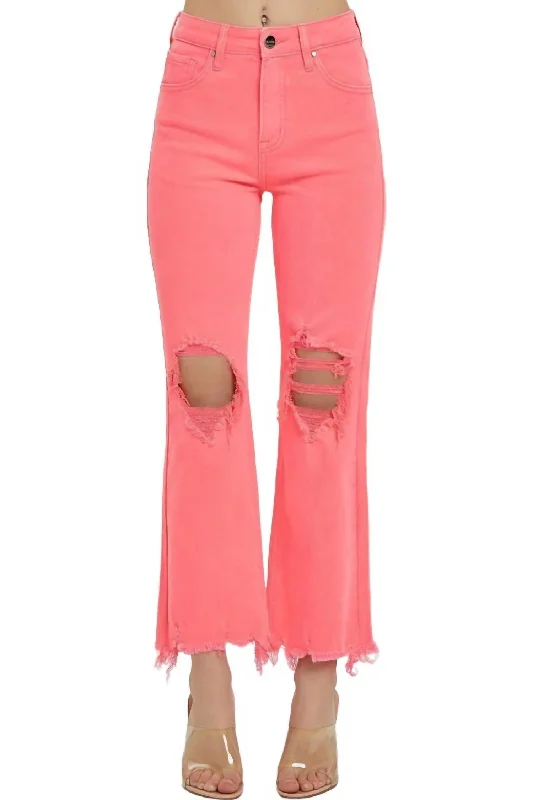 Massive Deals Hailey Straight Jeans In Coral