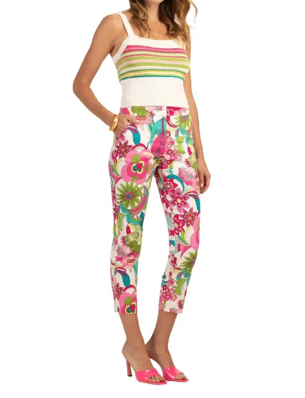 Weekend Shopping Extravaganza Moss 2 Pant In Pink Multi