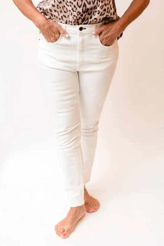 Can't Beat High Rise Skinny Jean In White