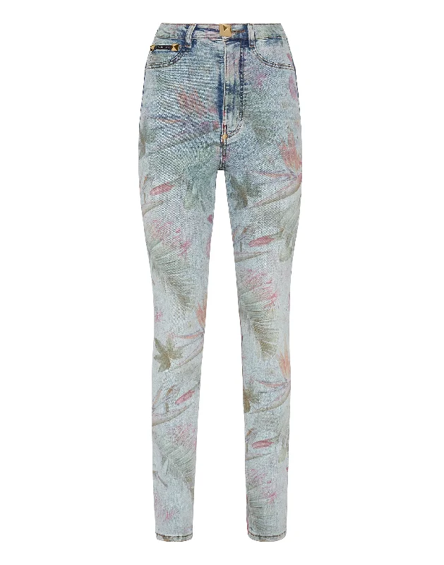 Weekend Discounts to Enjoy Super High Waist Jegging Flowers