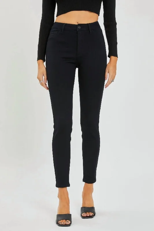Low Prices High Rise Super Skinny Jeans In Black