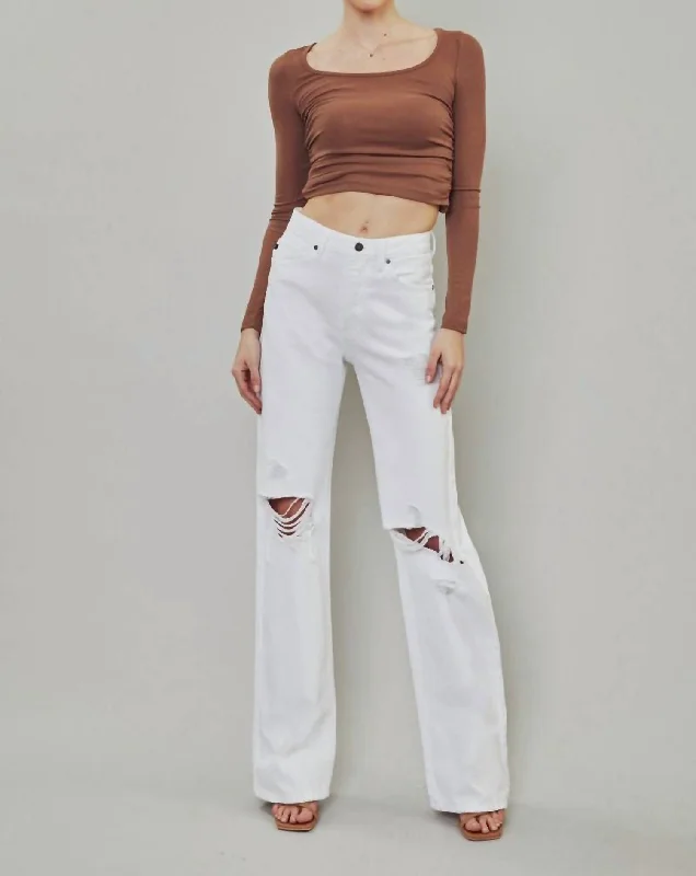 Weekend Deals That Excite Sweet Season Jean In White