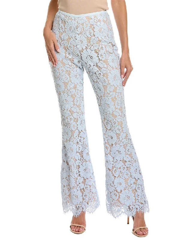 Act Now Michael Kors Floral Lace Paillette Flare Pant