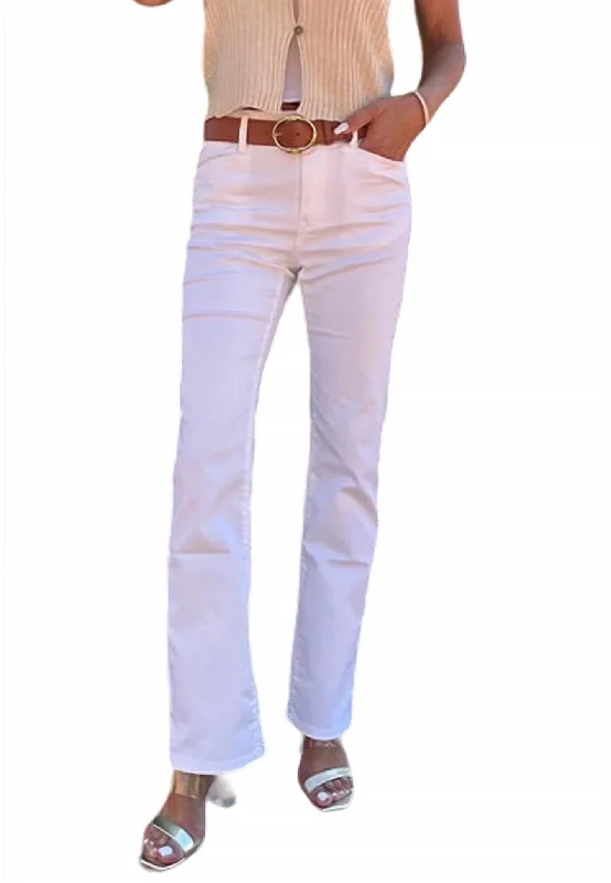 Weekend Deals That Sizzle Novel Check Pant In White