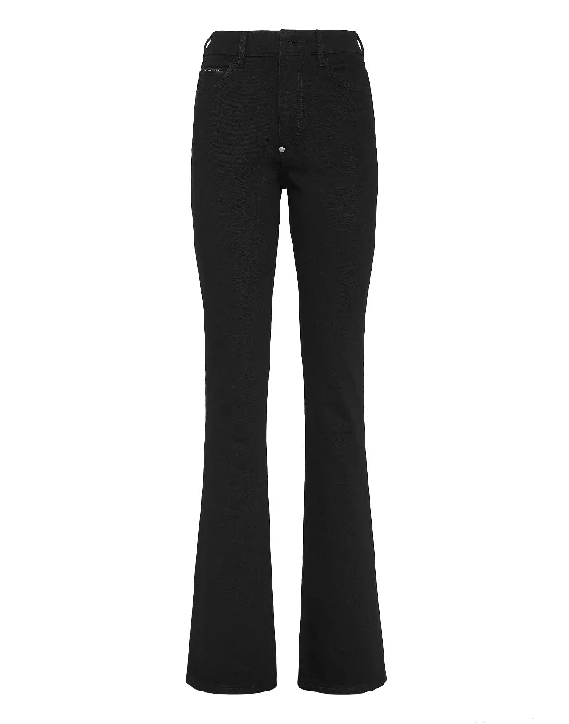 Savings Galore Denim High wasted flare Skull