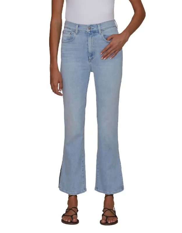 Price Reduction Stella Crop Flare Ice Breaker In Denim Light Blue