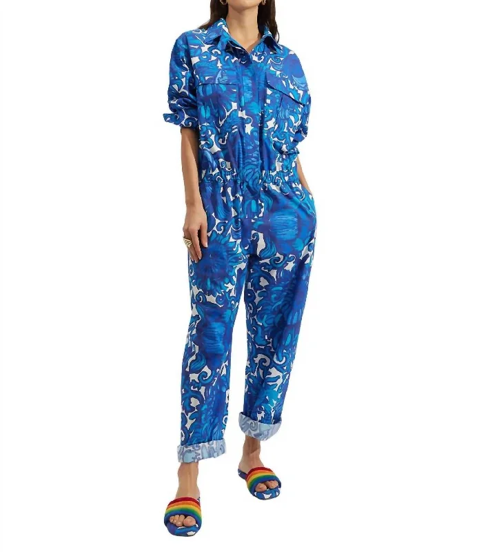 Price Smash Aviator Jumpsuit In Anemone