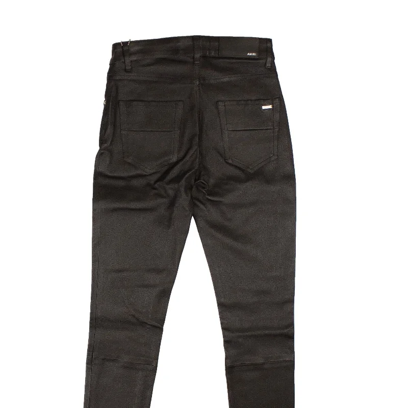 Super Deal Amiri Nappa Stretch Leather 5 Pocket - Black