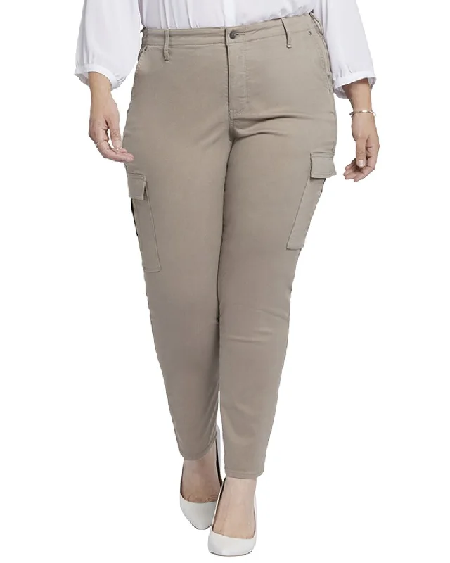Major Savings NYDJ Plus Sheri Saddle wood Slim Cargo Jean