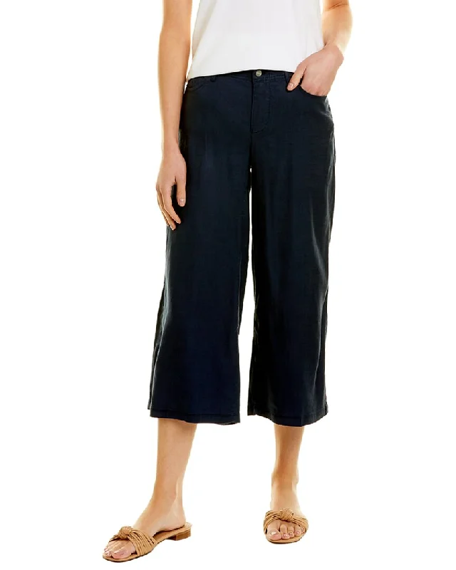 Lowest Prices NYDJ Petite Cropped Wide Leg Linen-Blend Pant