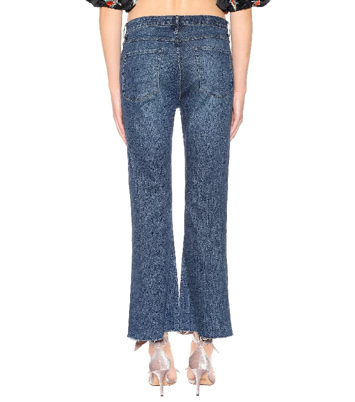 Special Savings 3 X 1 Women's W25 Midway Extreme Cropped Jeans Fringed Edges