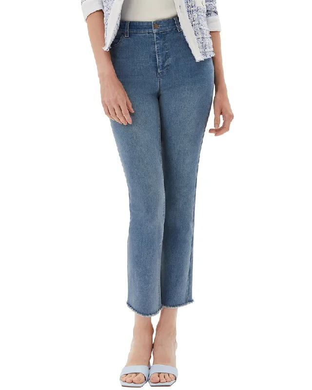 Limited Time Offer ecru La Cienega Straight Leg Jean