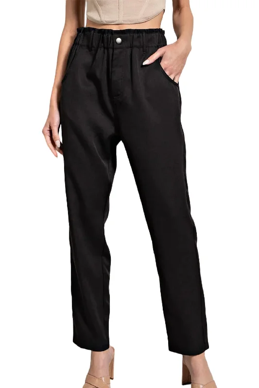 Weekend Shopping Bliss Straight Leg Dress Pant - Plus In Black