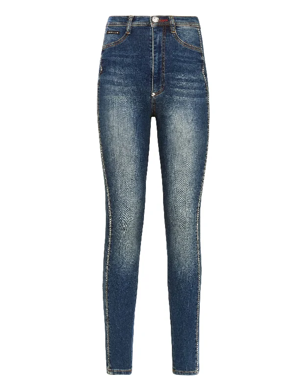 Weekend Savings Fiesta Super High Waist Jegging Rock logo Crystal