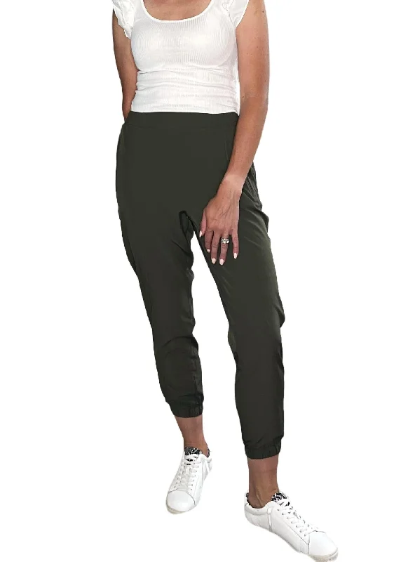 Don't Miss Out In The Moment Jogger In Olive