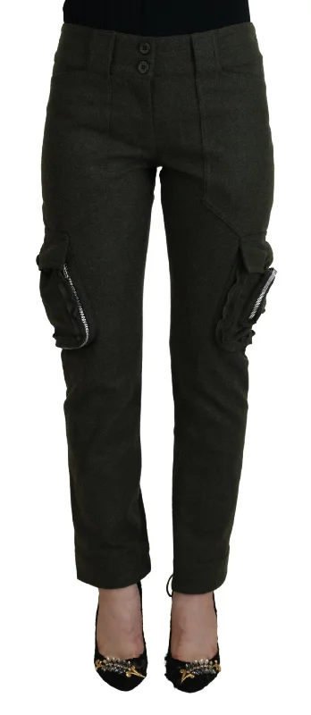 Limited Time Ermanno Scervino Elegant Tape  Wool-Blend Women's Pants