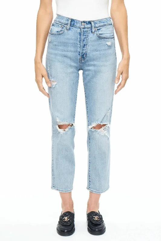 Bargain Prices Charlie High Rise Straight Jean In Bali Distressed