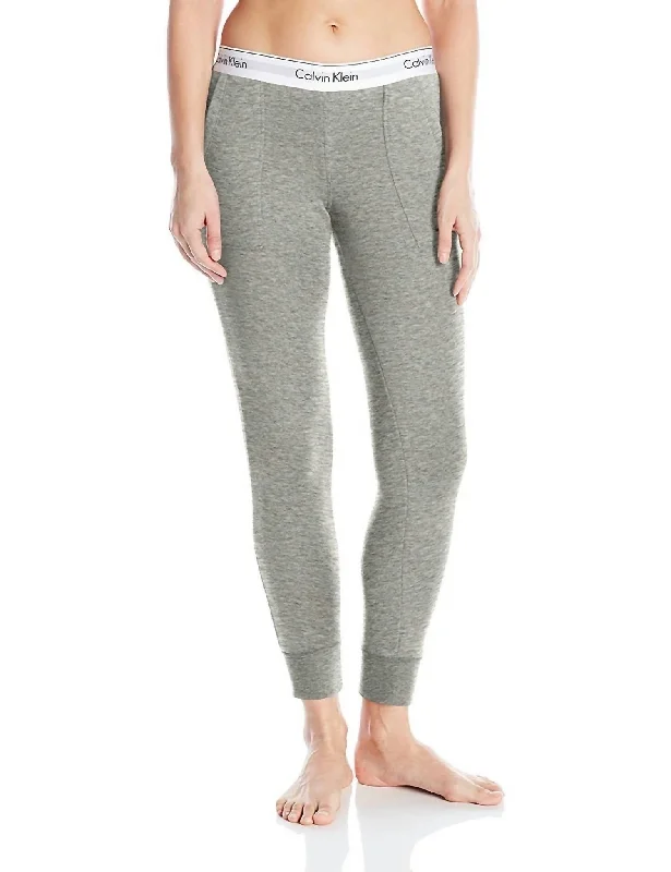 Weekend Discounts You Deserve Modern Cotton Jogger Pant In Grey Heather