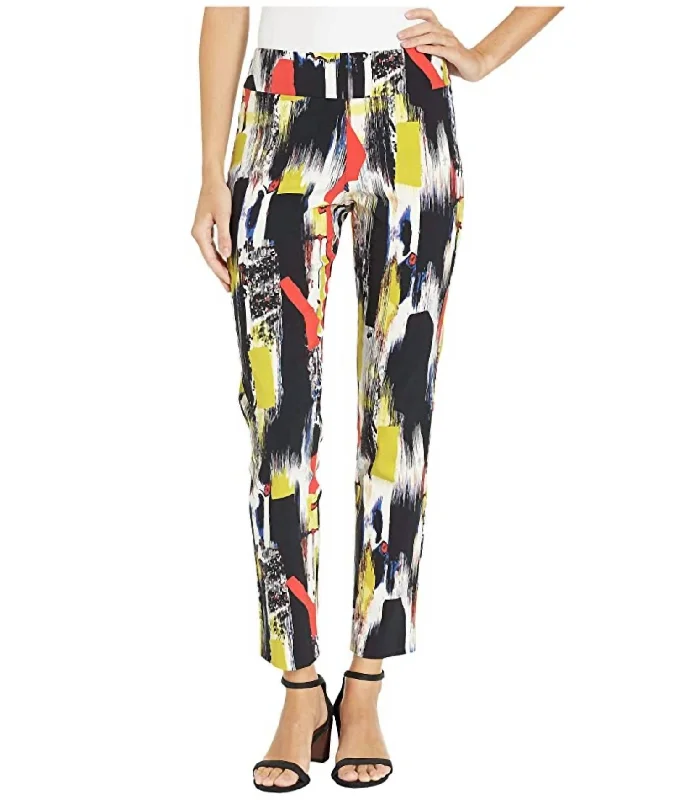 Stock Up and Save Abstract Pull On Pant In Multi